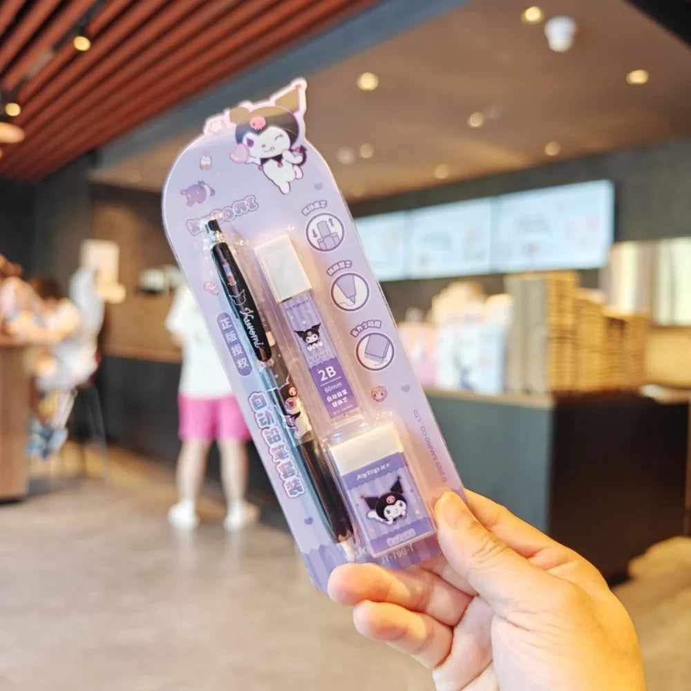 Stylo Mécanique Kuromi Melody – Set Papeterie Kawaii