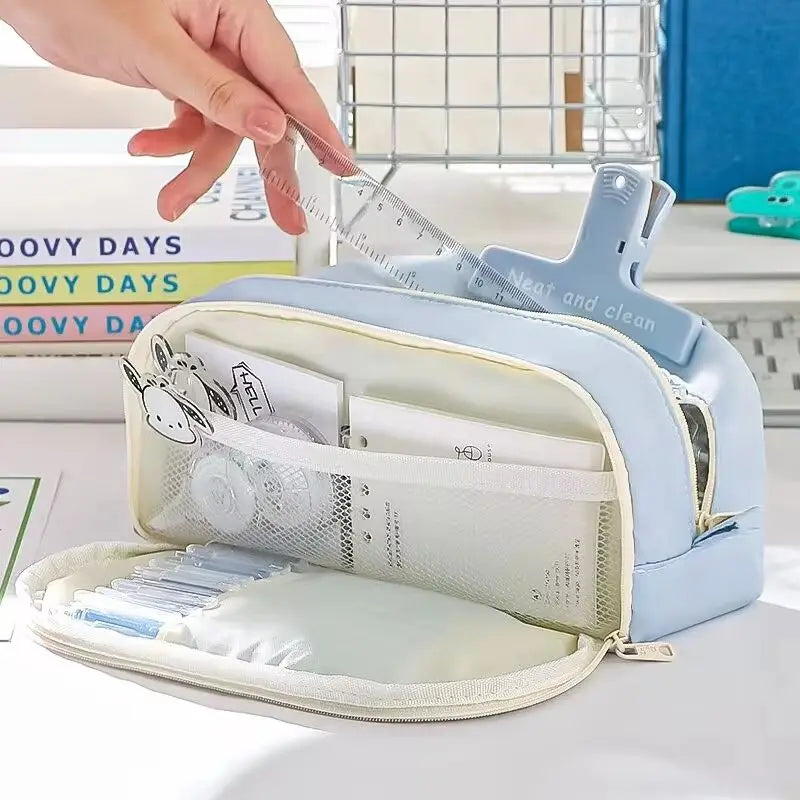 Trousse Scolaire Kawaii Grande Capacité Multi-Poches