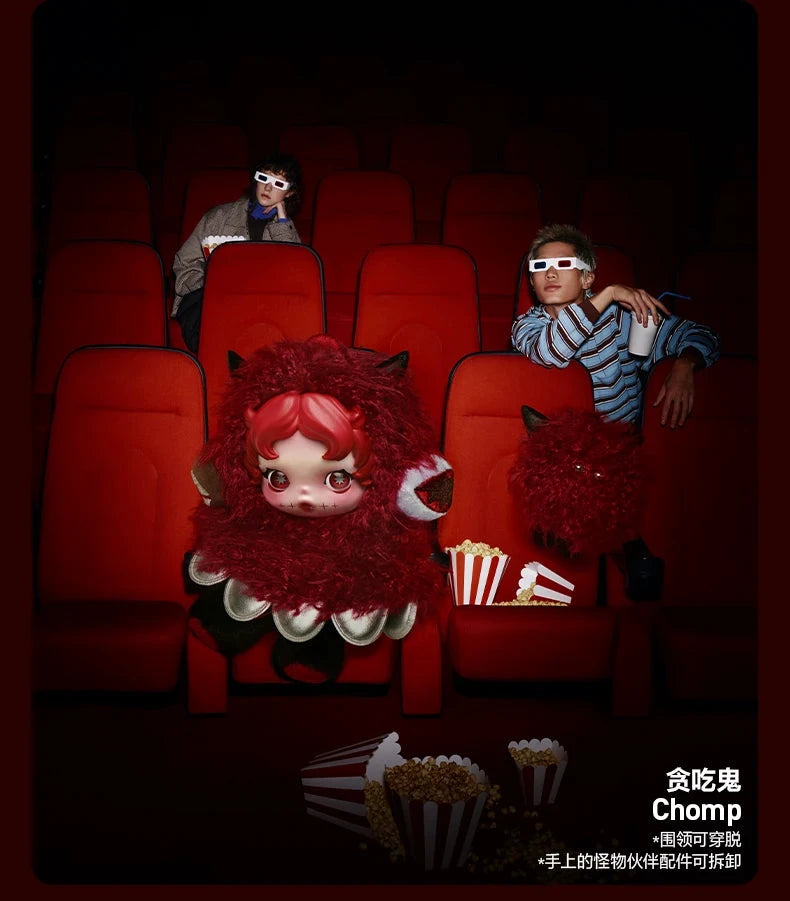 Pop Mart SkullPanda Figurine PVC Boîte Mystère Kawaii