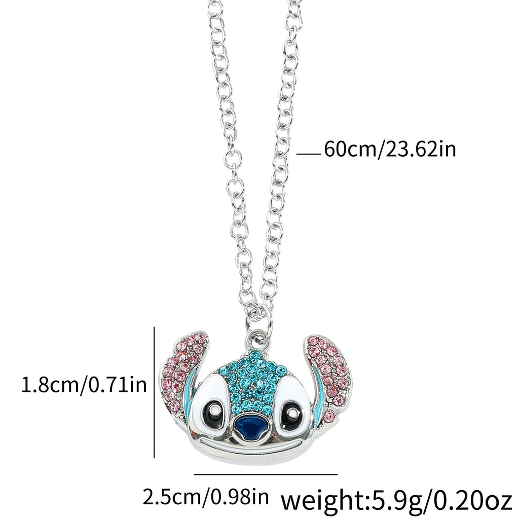 Bandai Collier Couple Stitch Et Angel Disney Bijoux Cœur Amour Édition Limitée Collection Lilo Stitch by POP MART INTERNATIONAL GROUP LIMITED