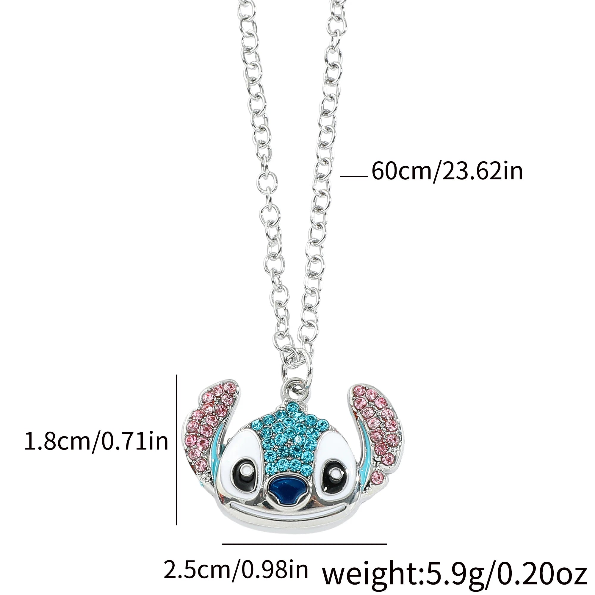 Bandai Collier Couple Stitch Et Angel Disney Bijoux Cœur Amour Édition Limitée Collection Lilo Stitch by POP MART INTERNATIONAL GROUP LIMITED