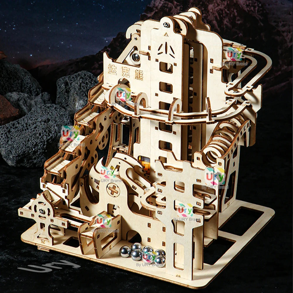 Ury Puzzle 3D En Bois Édition Limitée Piste Catapulte Électrique En Marbre Labyrinthe Scientifique by Mon Labubu