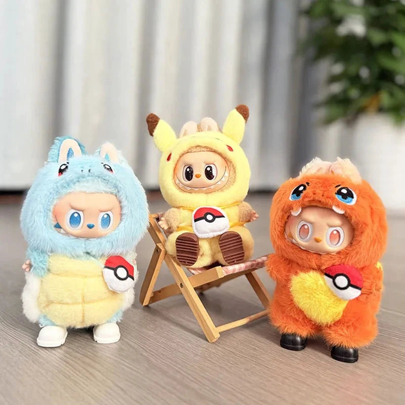 Labubu Ensemble Costume Quatre Styles Pikachu Échelle 1 sur 12