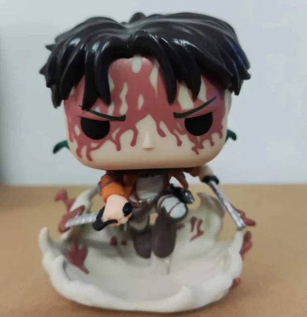 2024 The latest Funko Pop Attack on Titan # Action Figures Battle Levi, Collectible Toys, Gifts, 1169