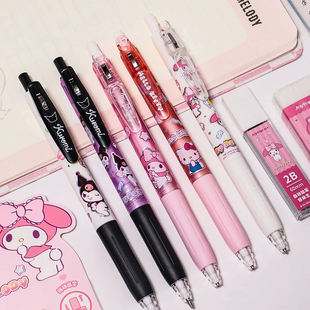 Stylo Mécanique Kuromi Melody – Set Papeterie Kawaii