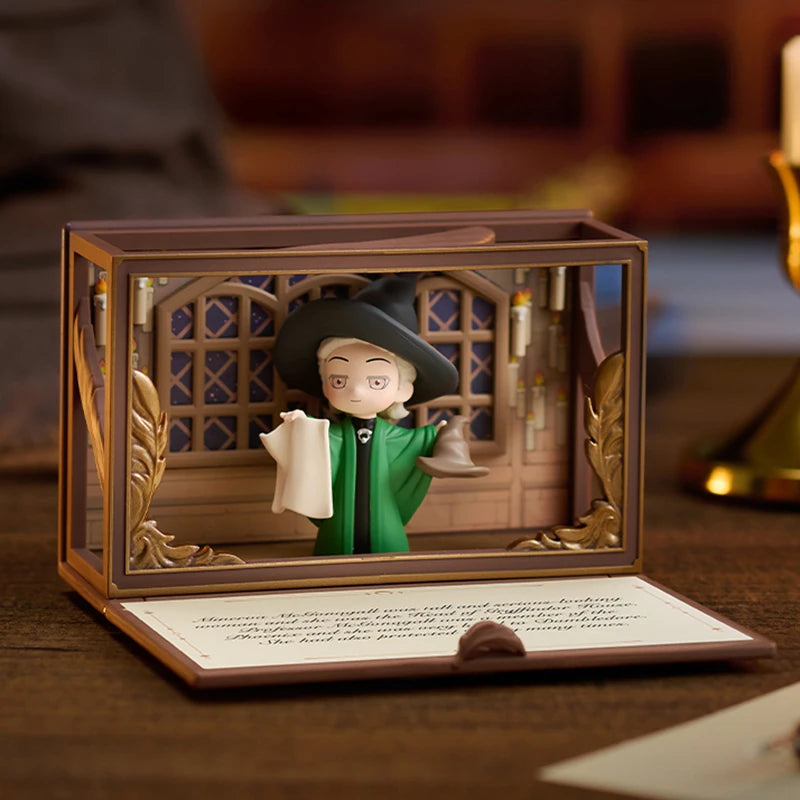 POPMART Harry Potter Poudlard série biographique boîte aveugle devinez sac jouets originaux poupée mignon Anime Figure ornements cadeau