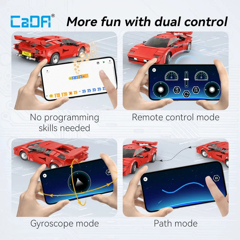 Cada 1:20 RC Voiture De Course En Blocs De Construction Ville Technologique Édition Limitée by Mon Labubu