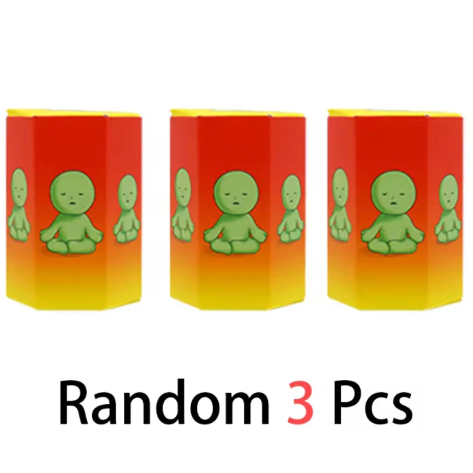 Mon Bubu Kawaii Figurine PVC Série Chambre Yoga Phosphorescente 7 cm Blind Box Échelle 1/12