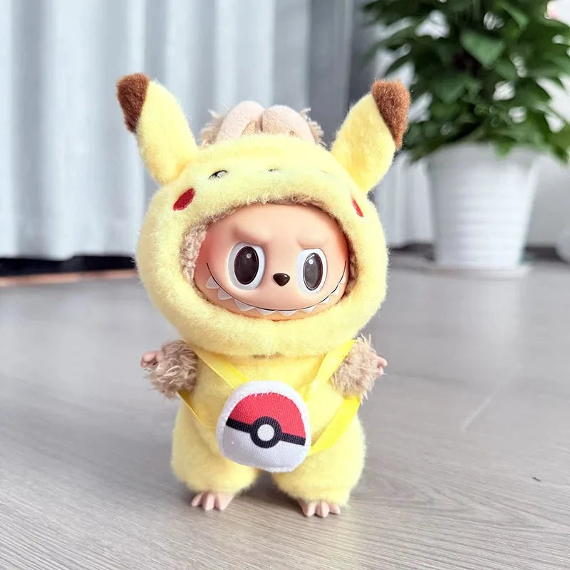 Labubu Ensemble Costume Quatre Styles Pikachu Échelle 1 sur 12