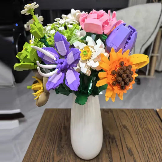 Calendrier de l’Avent 2025 Fleurs à Construire en Blocs pour Adultes et Enfants
