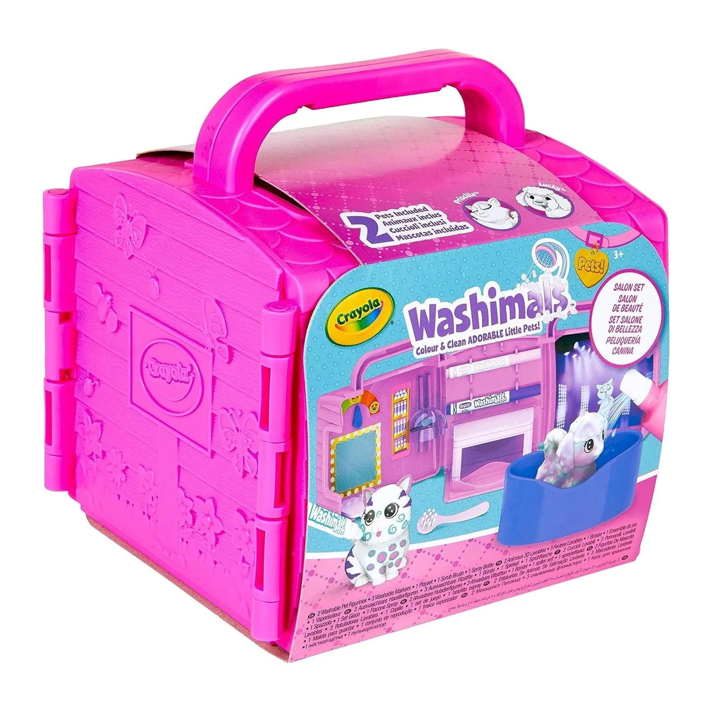 Crayola – Washimals Beauty Salon Mallette avec Animaux à Colorier