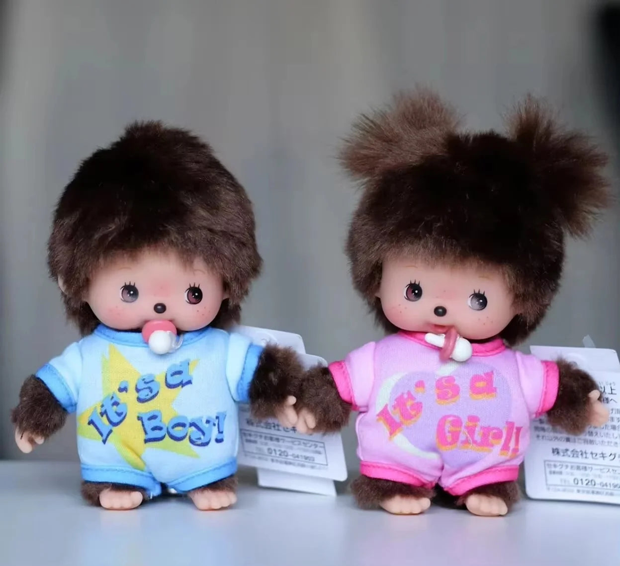New Original Monchhichi Baby Boy Girl Baby Backpack Pendant Wearing A Onesie Model Kawaii Doll Monchhichi Key Chain Gift Toys