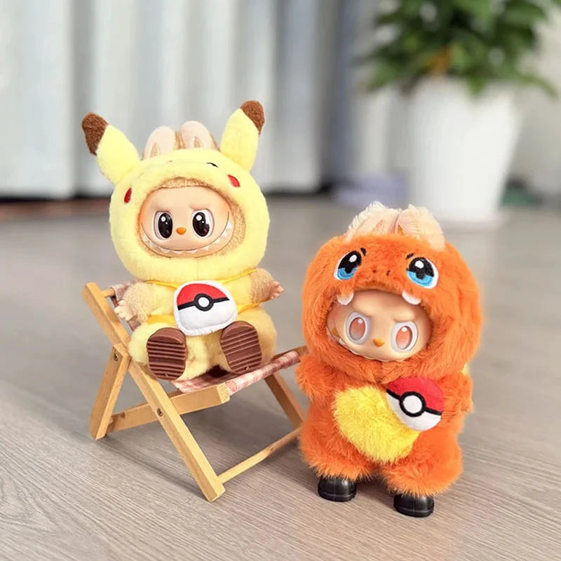 Labubu Ensemble Costume Quatre Styles Pikachu Échelle 1 sur 12