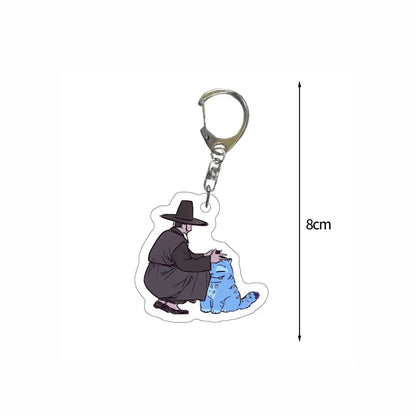 Porte-clés esthétique pour sac Kpop, chasseur de démons, tigre, fournitures de fête, Badge pour Fans, cadeaux de fête