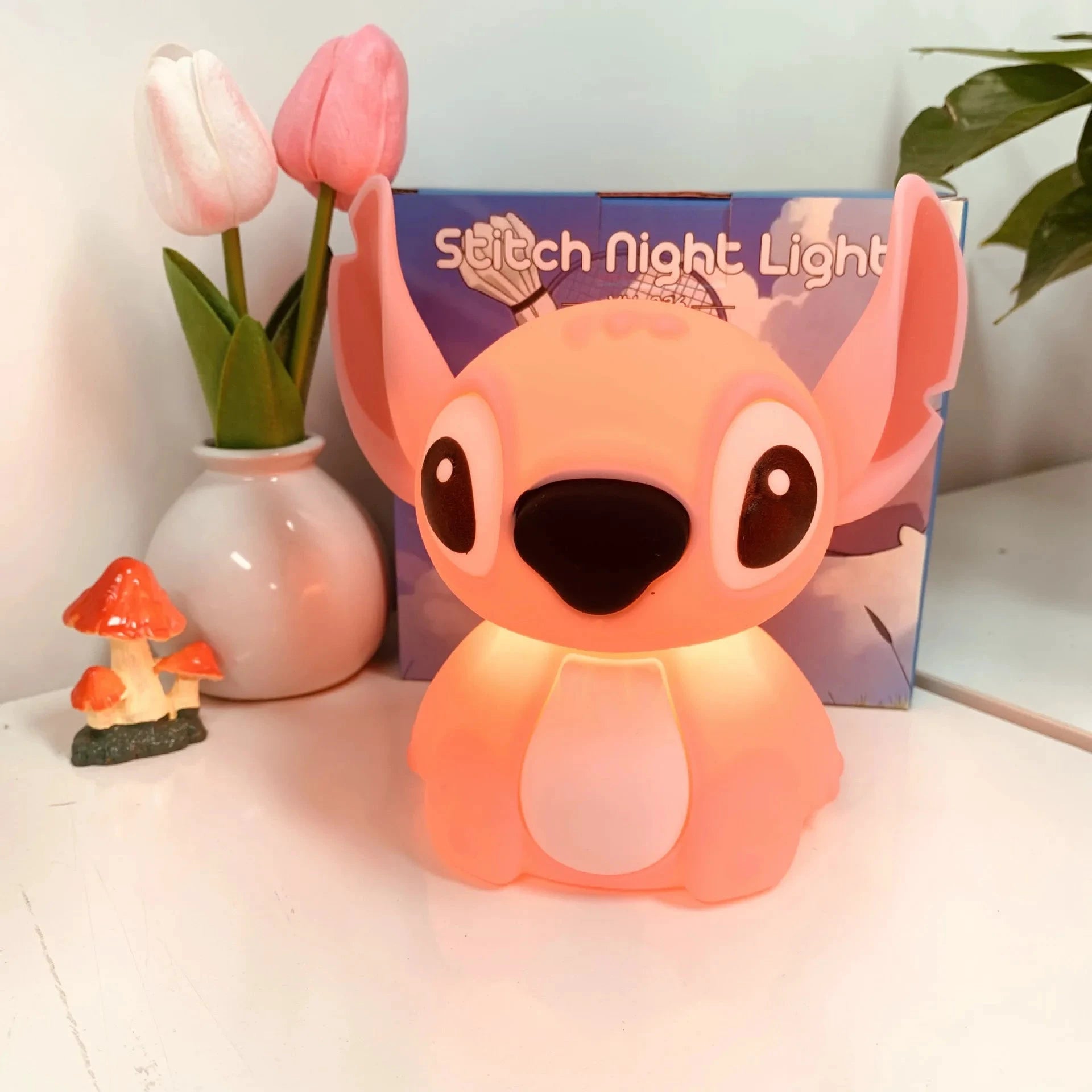 MINISO Veilleuse tactile kawaii – Hello Kitty, Stitch et Kuromi