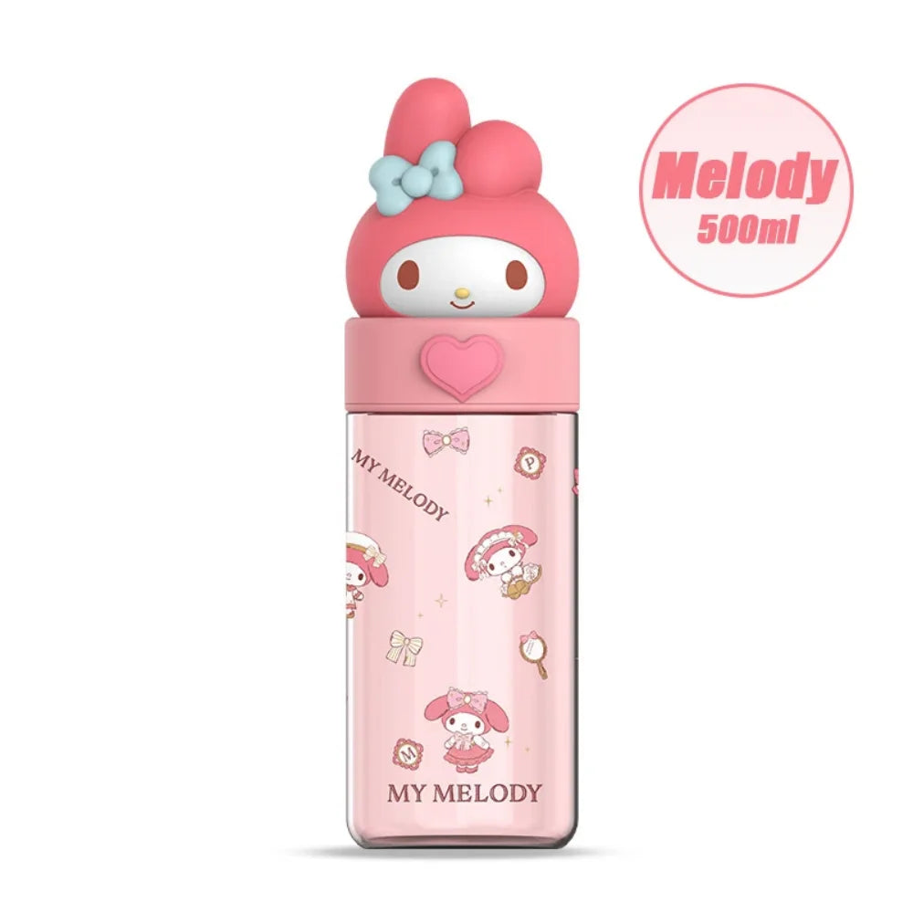 Gourde Transparente Kawaii 500ml – Hello Kitty & Friends