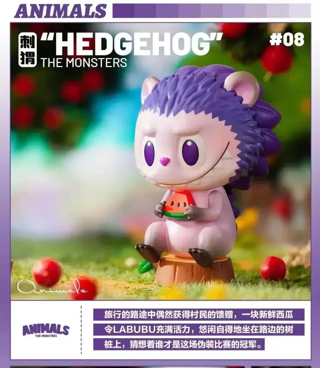 POP MART LABUBU les monstres série animaux boîte aveugle boîte mystère devinez sac jouets poupée Anime Figure…