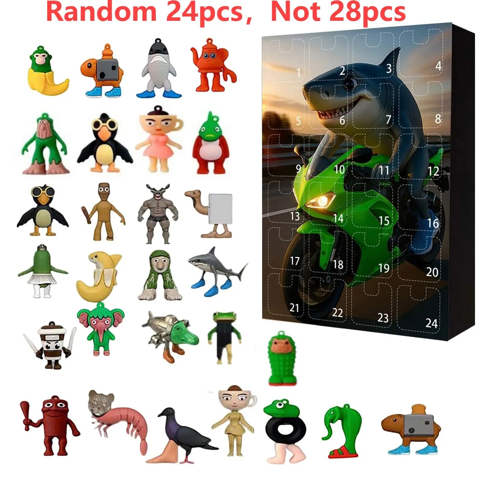 Brainrot Italien Calendrier Avent Acryliques Figurines Exclu by Mon Labubu