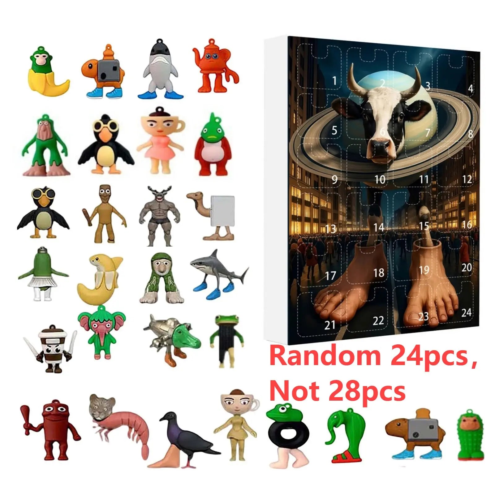 Brainrot Italien Calendrier Avent Acryliques Figurines Exclu by Mon Labubu