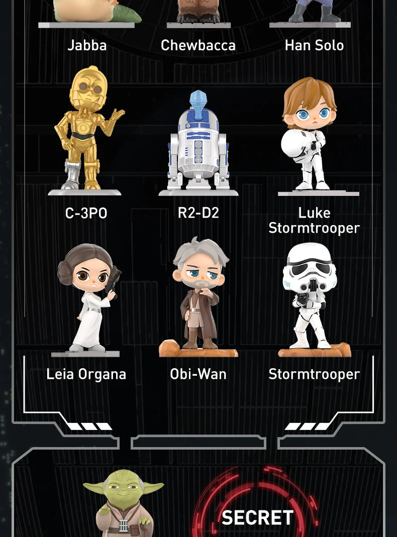 POP MART Star Wars Series Blind Box Guess Bag Mystery Box Toys Cute Doll Anime Figure Ornaments Gift