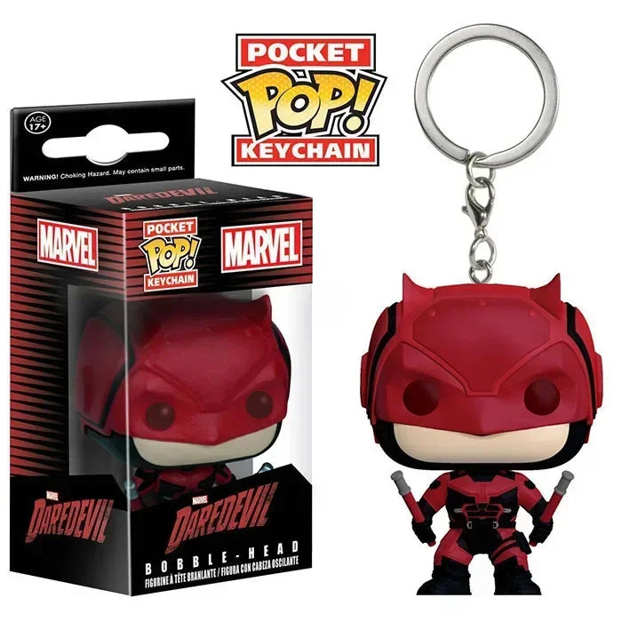FUNKO Captain America Inro Man Deadpool Spider Man Thanos Thor porte-clés jouets poupée en vinyle figurines de jouets à collectionner meilleur cadeau pour enfant