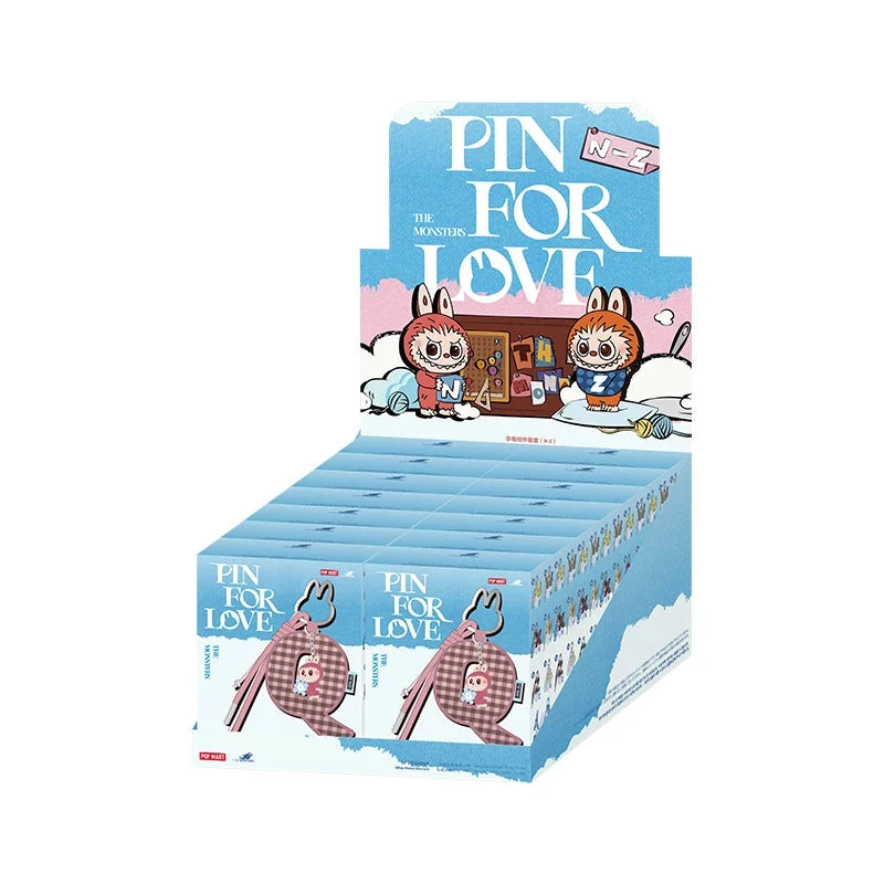 POPMART Monsters Brooch for Love Series Letter Pendant Blind Box Guess Bag Mystery Box Toys Doll Anime Figure Ornaments Gift