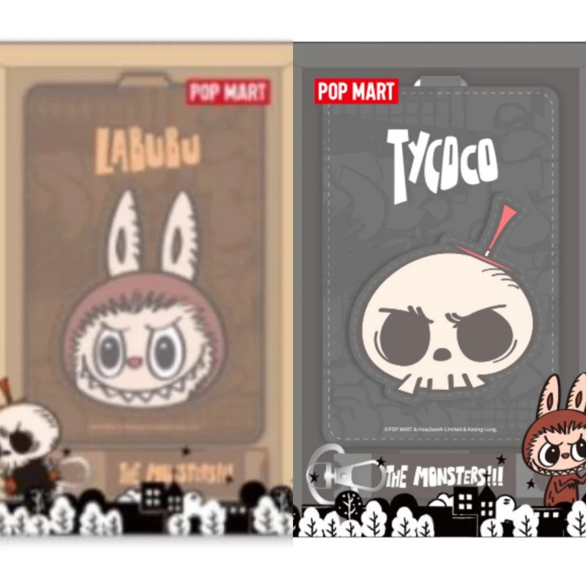 Nouvelle série POP MART LABUBU TYCOCO THE MONSTERS : Porte-cartes, figurines Mokoko Zimomo, boîte mystère, jouets anime