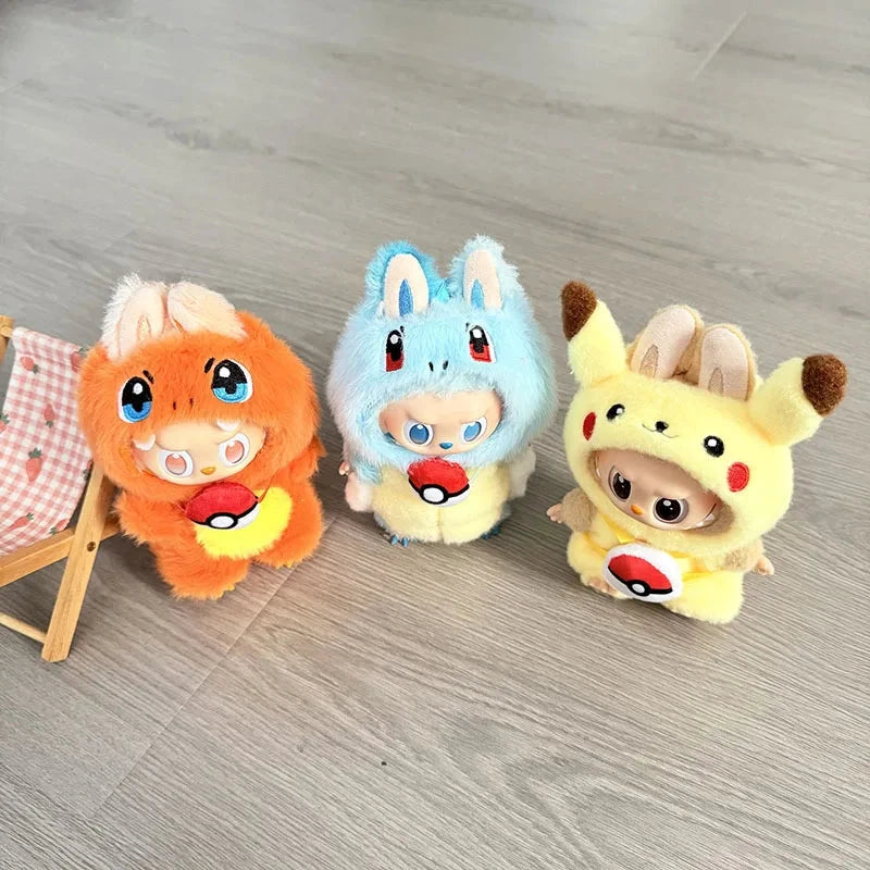 Labubu Ensemble Costume Quatre Styles Pikachu Échelle 1 sur 12