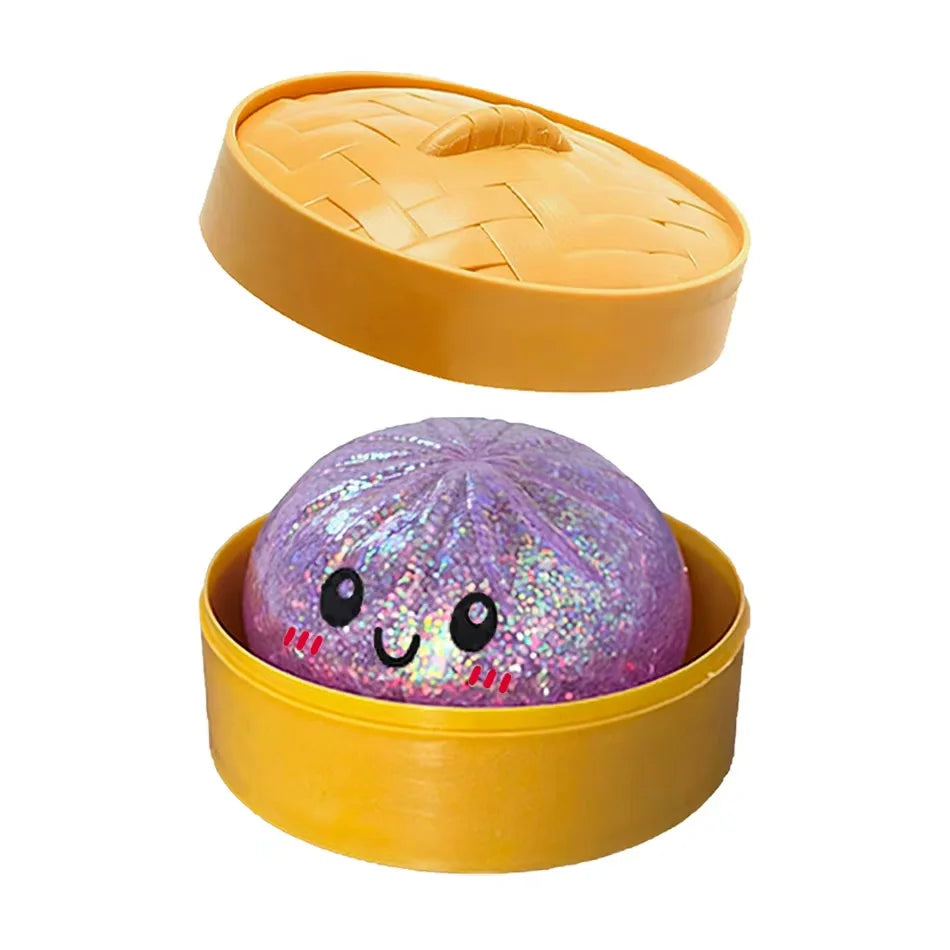 Squishy Dumpling Pailleté Anti-Stress – Coffret 1 à 12 pièces