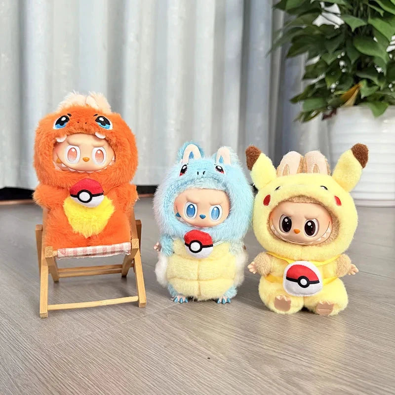 Labubu Ensemble Costume Quatre Styles Pikachu Échelle 1 sur 12