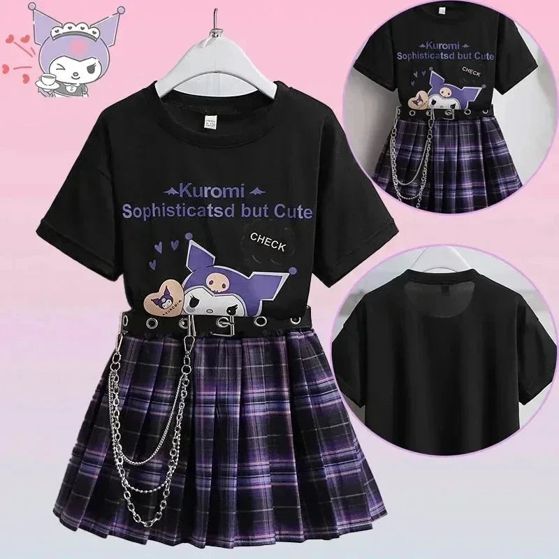 Kuromi – T-shirt and skirt set