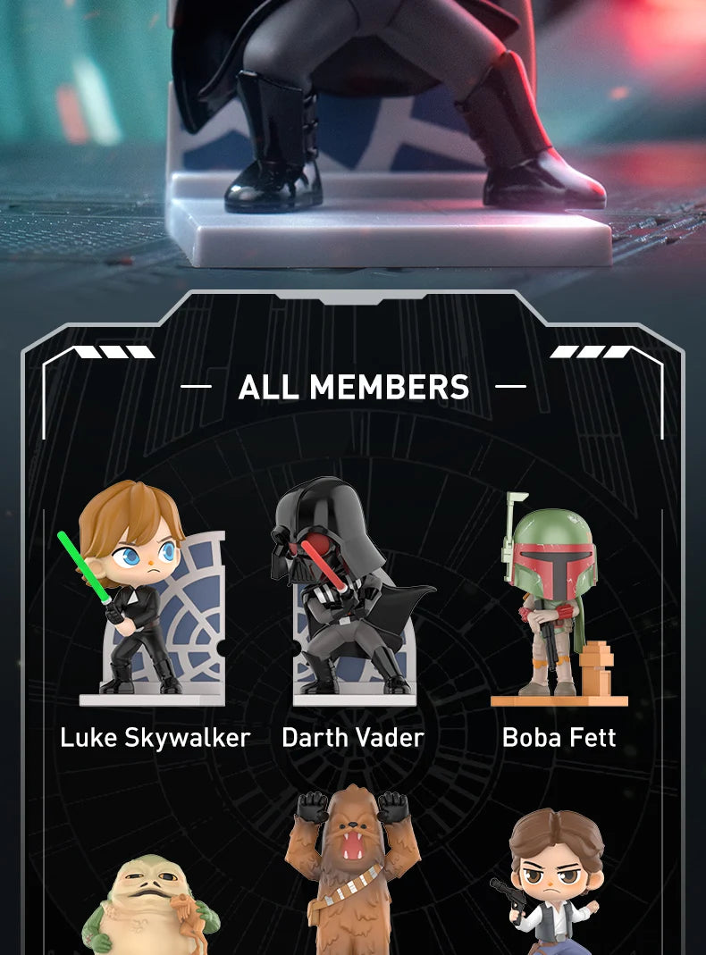 POP MART Star Wars Series Blind Box Guess Bag Mystery Box Toys Cute Doll Anime Figure Ornaments Gift