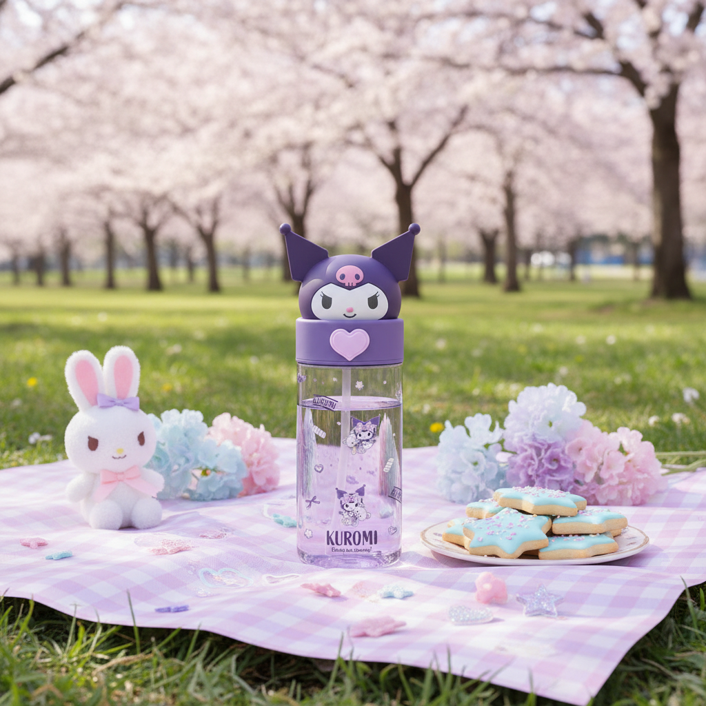 Gourde Transparente Kawaii 500ml – Hello Kitty & Friends