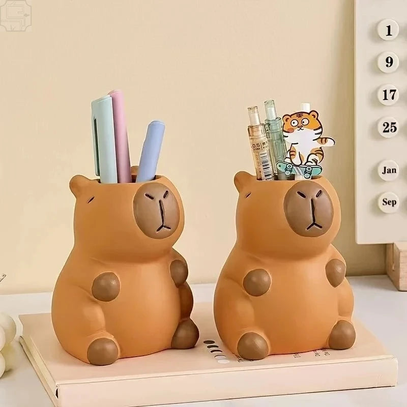 Porte-Stylos Capybara Kawaii – Rangement Bureau