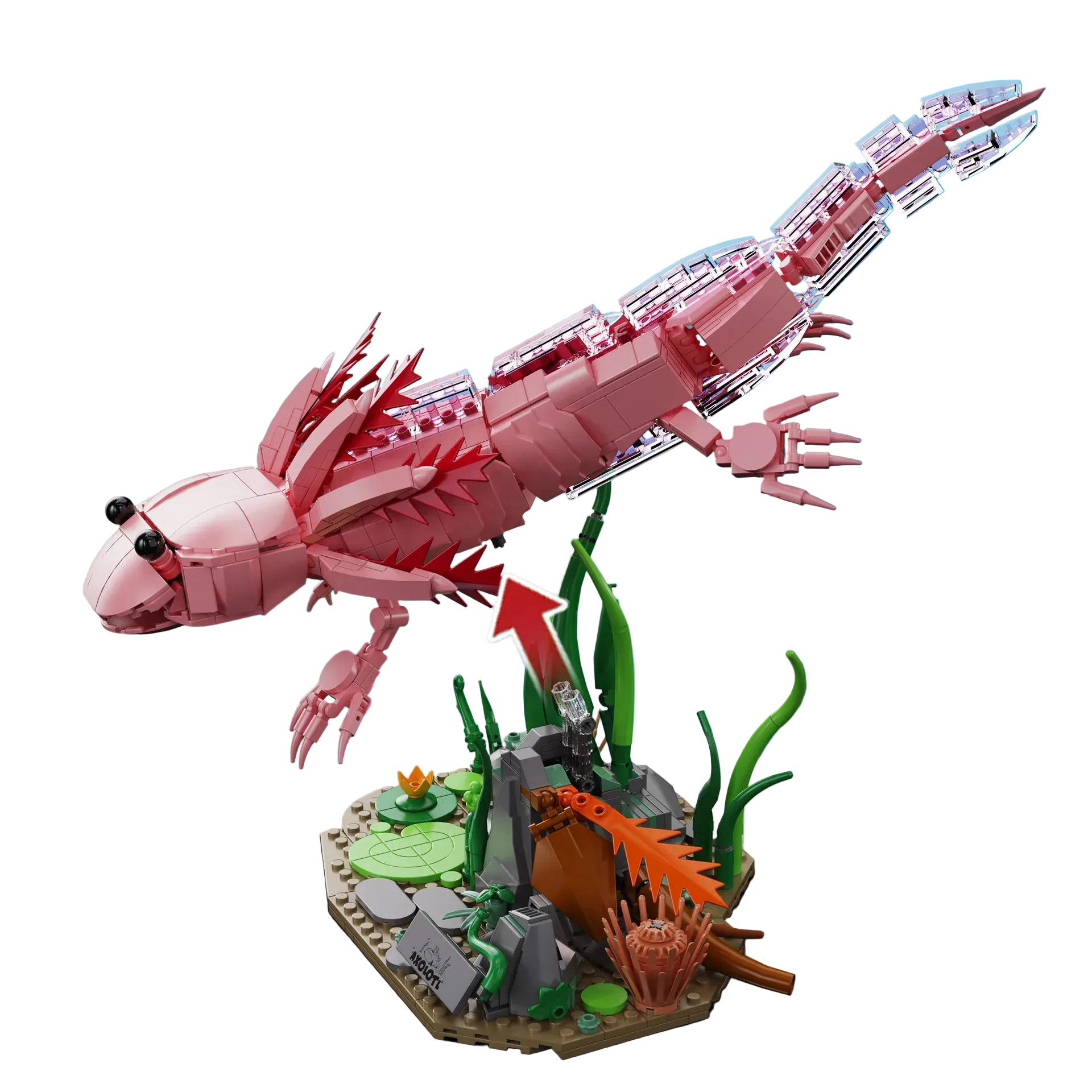 Mon Bubu Kawaii Blocs de construction Axolotl ABS 998 pièces compatible Lego modèle à assembler décoration…