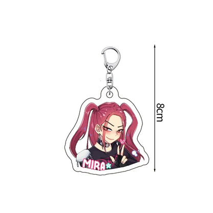 Porte-clés esthétique pour sac Kpop, chasseur de démons, tigre, fournitures de fête, Badge pour Fans, cadeaux de fête