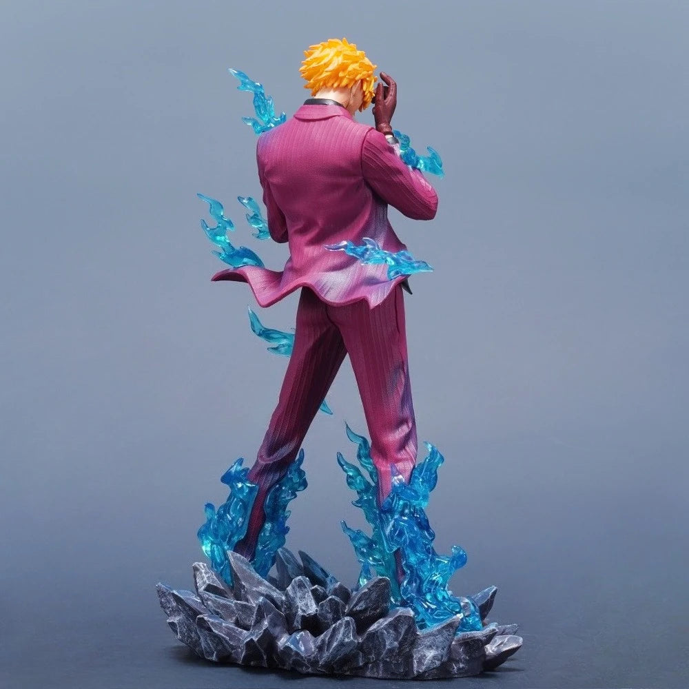 Figurine une pièce de dessin animé Sanji, 25cm/9,84 pouces, Statue en Pvc, ornement de bureau, Collection, modèle de…