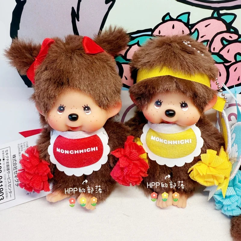 Bandai Monchhichi Classic Pendant Plush Colorful Hair