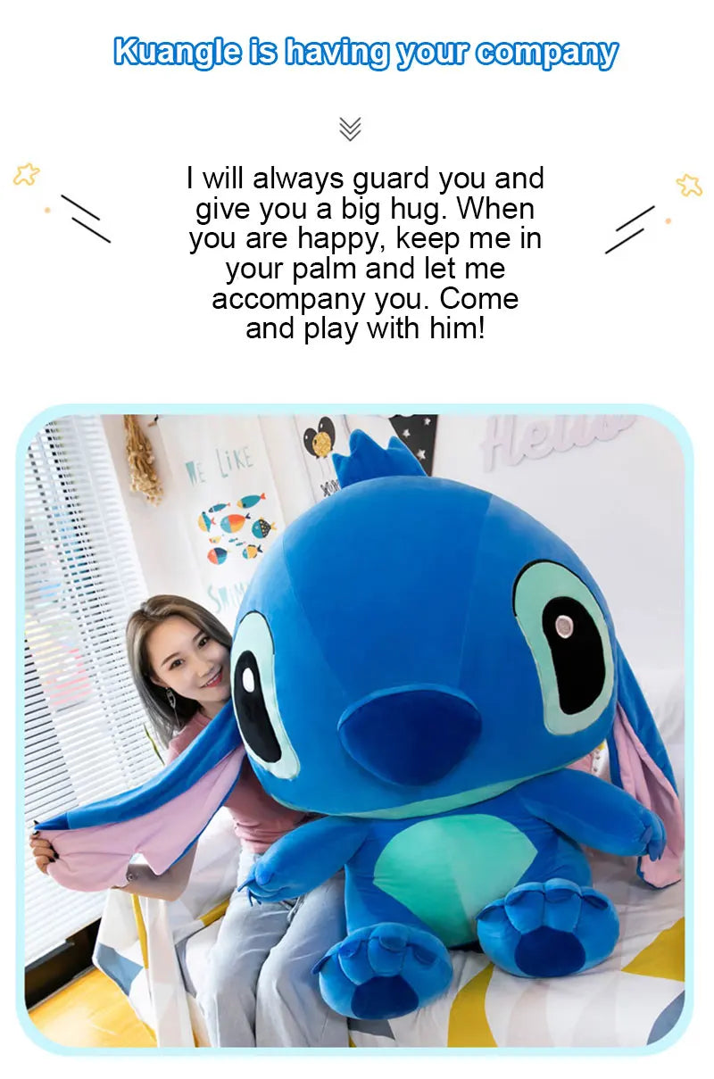 MINISO Peluche Géante Lilo & Stitch – Modèles Couple 60 cm