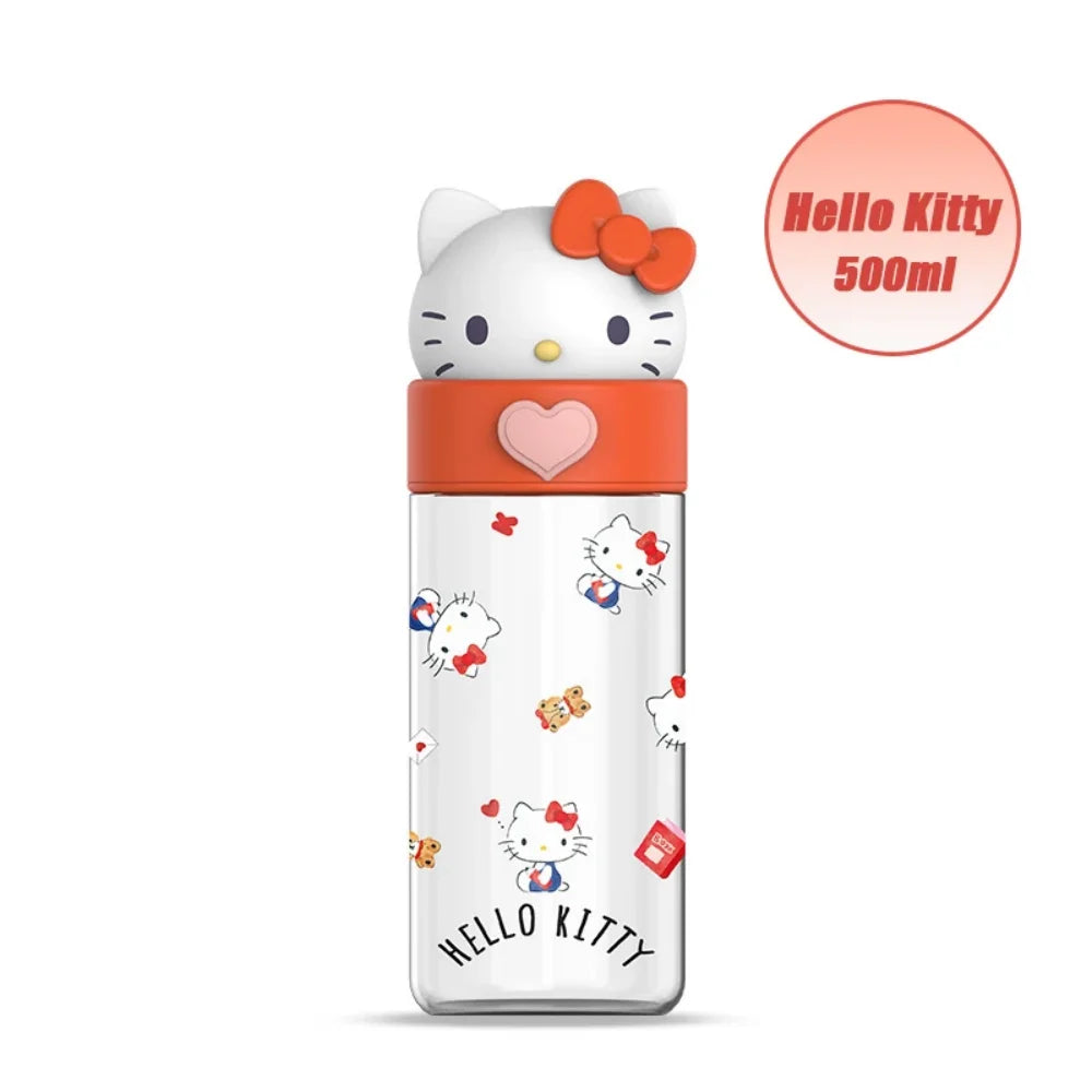 Gourde Transparente Kawaii 500ml – Hello Kitty & Friends