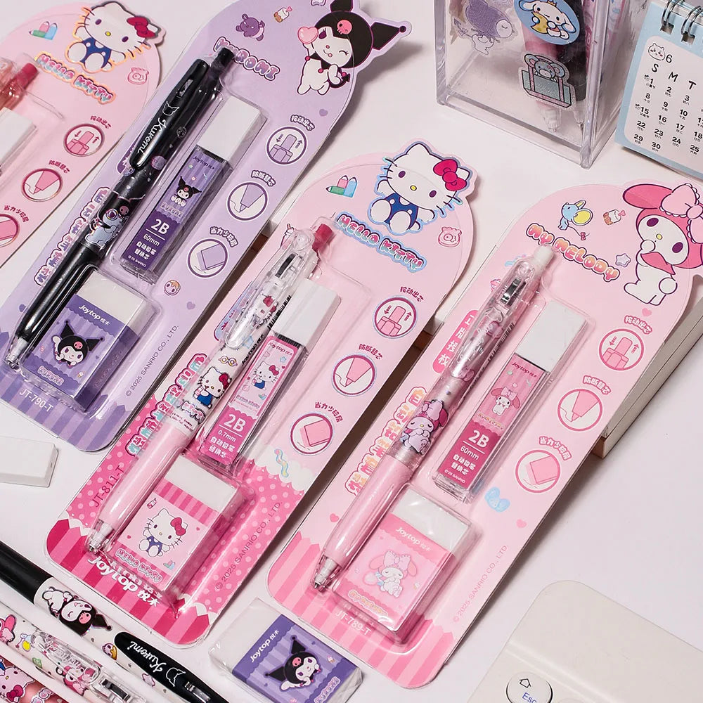 Stylo Mécanique Kuromi Melody – Set Papeterie Kawaii