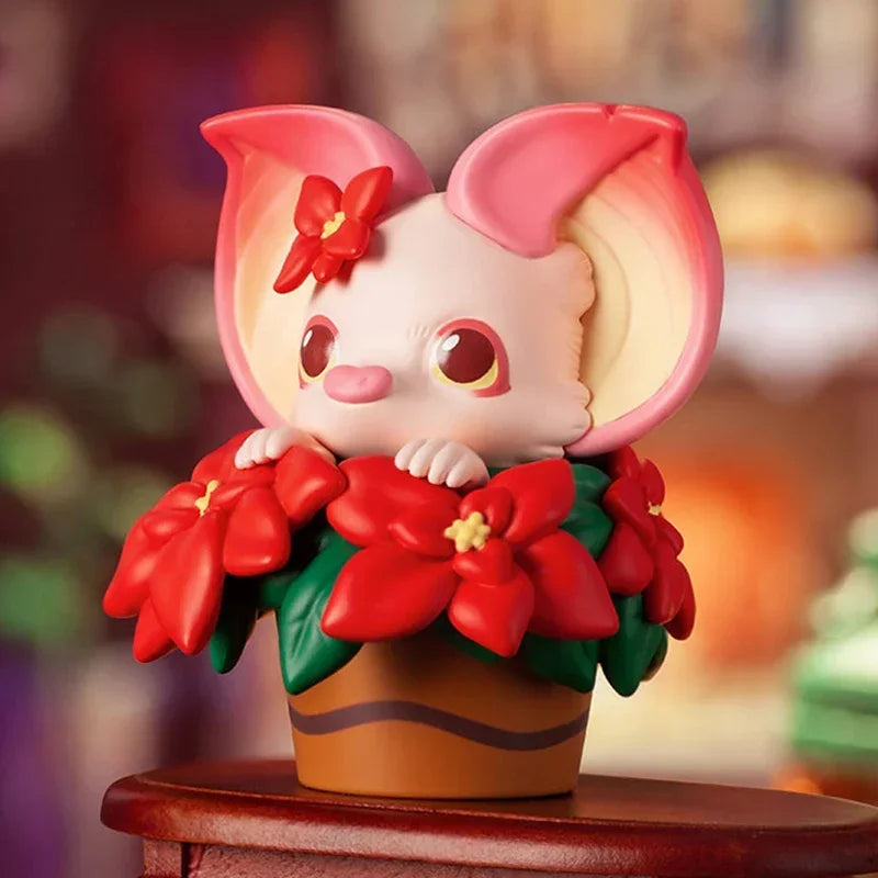 POP MAR Yoki série de noël boîte aveugle jouets boîte aveugle jouets boîte mystère mystère Caixa figurine d'action…