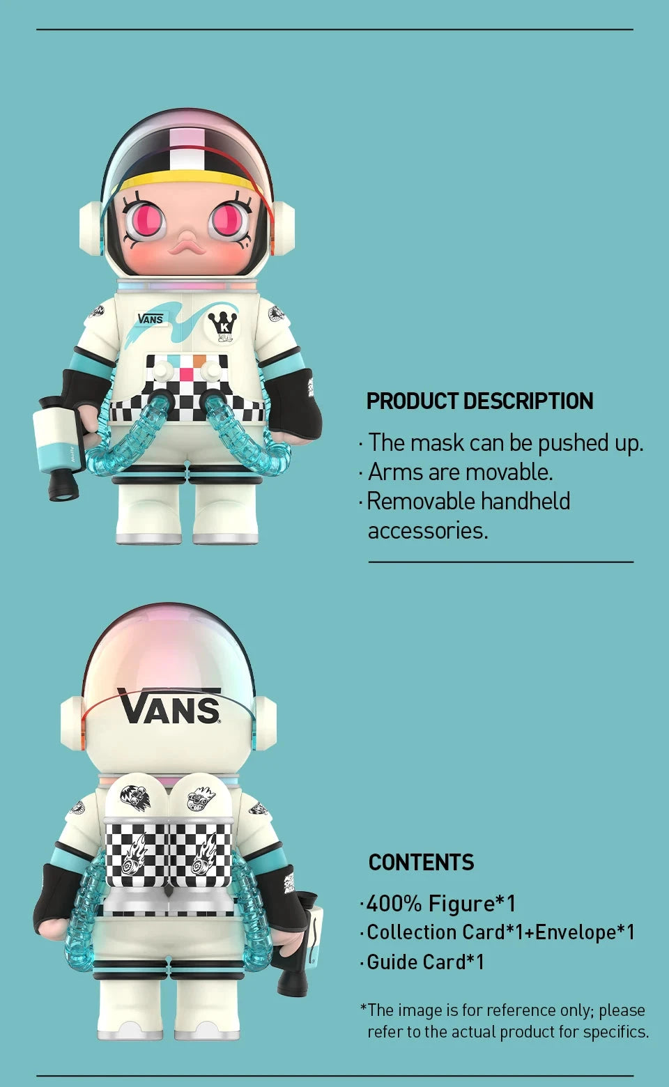 POP MART Mega Space Molly 400% Vans