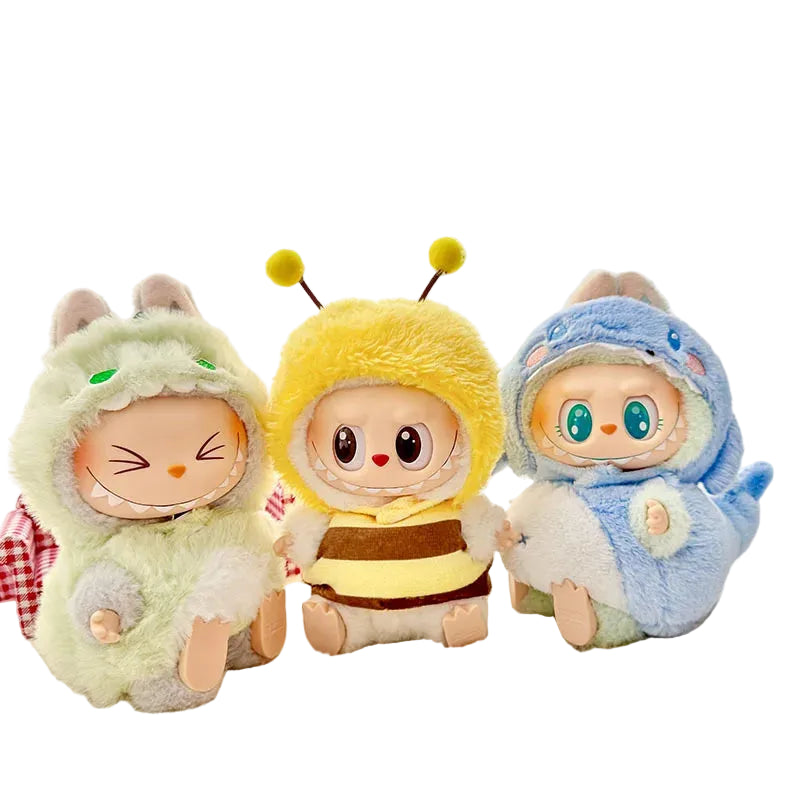 Labubu Vêtements de Poupées Peluche 15-17 cm Dinosaure Requin Abeille