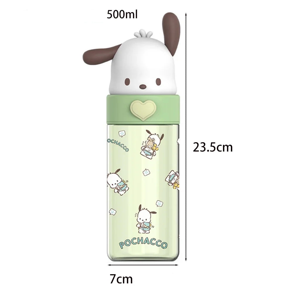 Gourde Transparente Kawaii 500ml – Hello Kitty & Friends