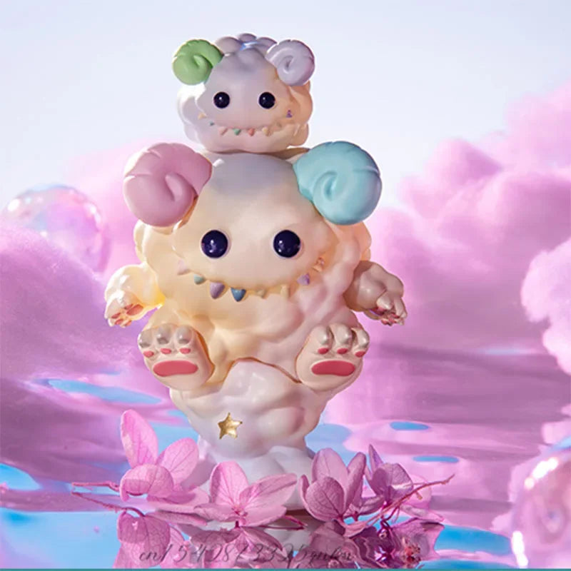 POPMART INSTINCTOY monstre moelleux vie joyeuse boîte aveugle jouets boîte mystère Mistery Caixa figurine Surpresa…