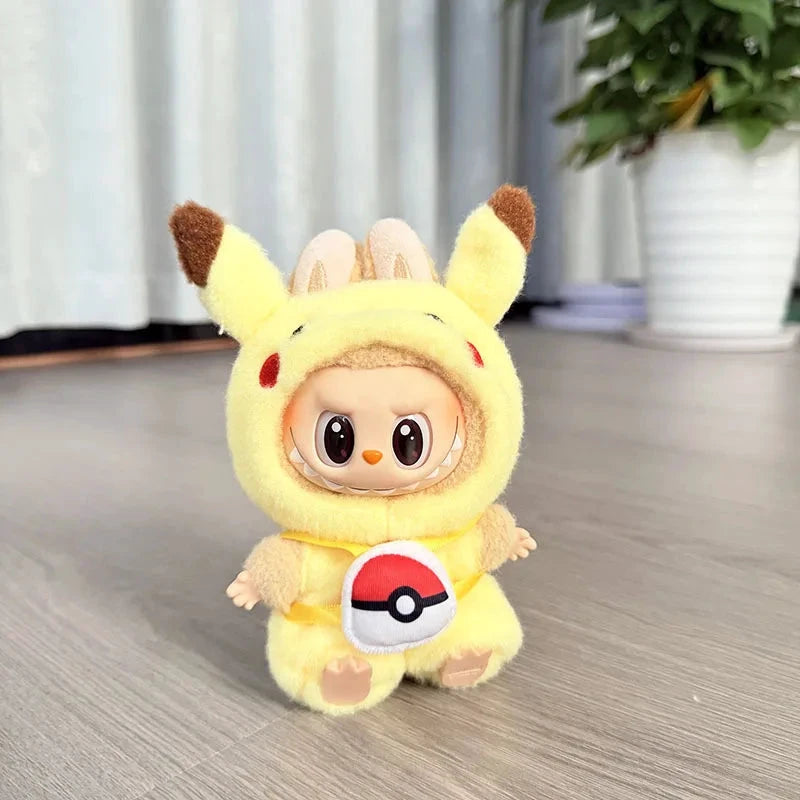 Labubu Ensemble Costume Quatre Styles Pikachu Échelle 1 sur 12
