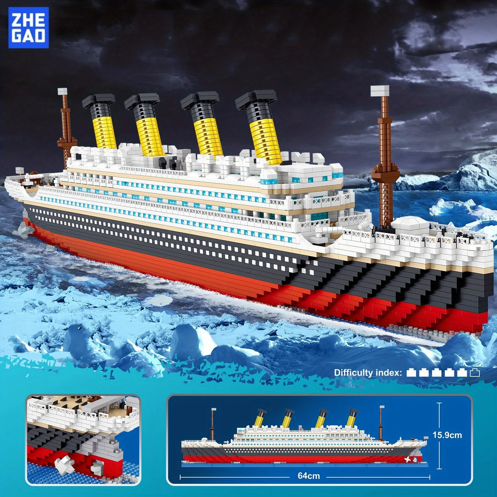 Titanic Croisière Édition Prestige Briques Miniatures Pour Enfants Somptueuse Construction 4 404 Pièces by Mon Labubu