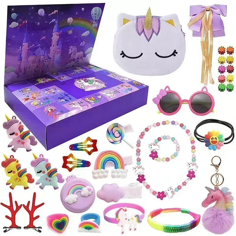 Calendrier de l’Avent Princesse & Bijoux – Coffret Cadeau de Noël Enfant