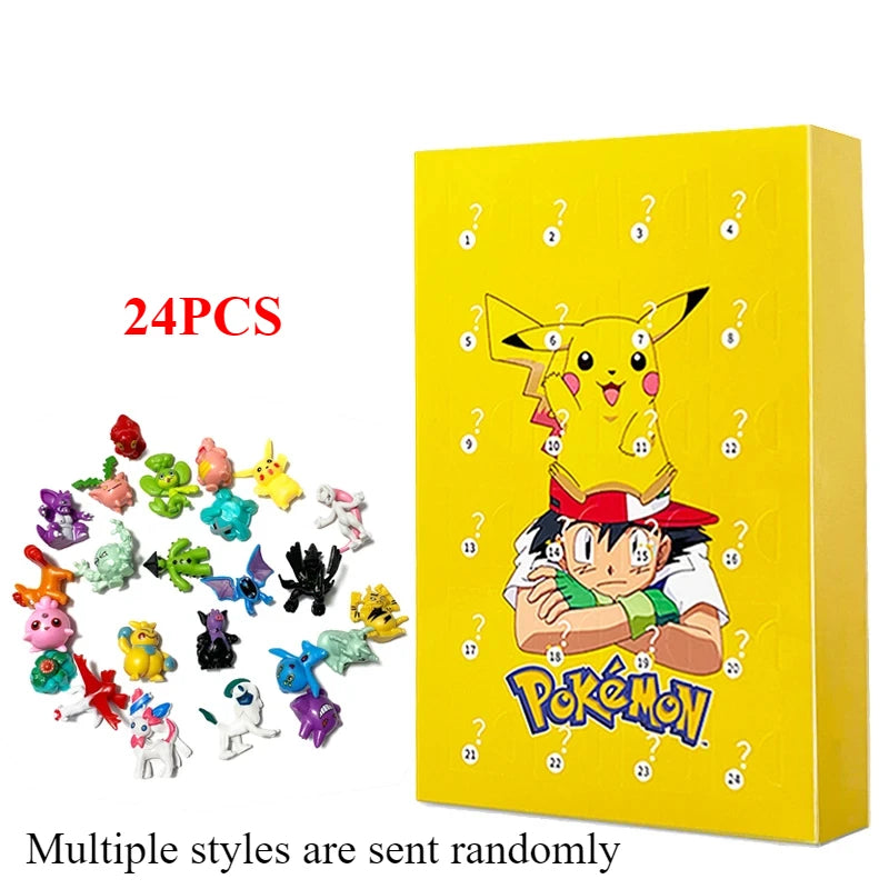 Bandai Calendrier de l’Avent Pokémon 24pcs – Figurines Pikachu & Amis